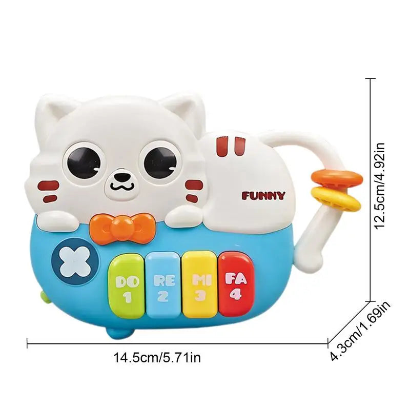 Music Piano Toy Small Educational LED Music Keyboard Toy Kids Music Electric Learning Toys Creative Early Education Puzzle Toys