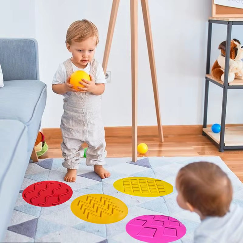 Sensory Toys for Children Textured round Play Mat for Kid Educational Textured Play Mat for Boys Girls Kids Toddler